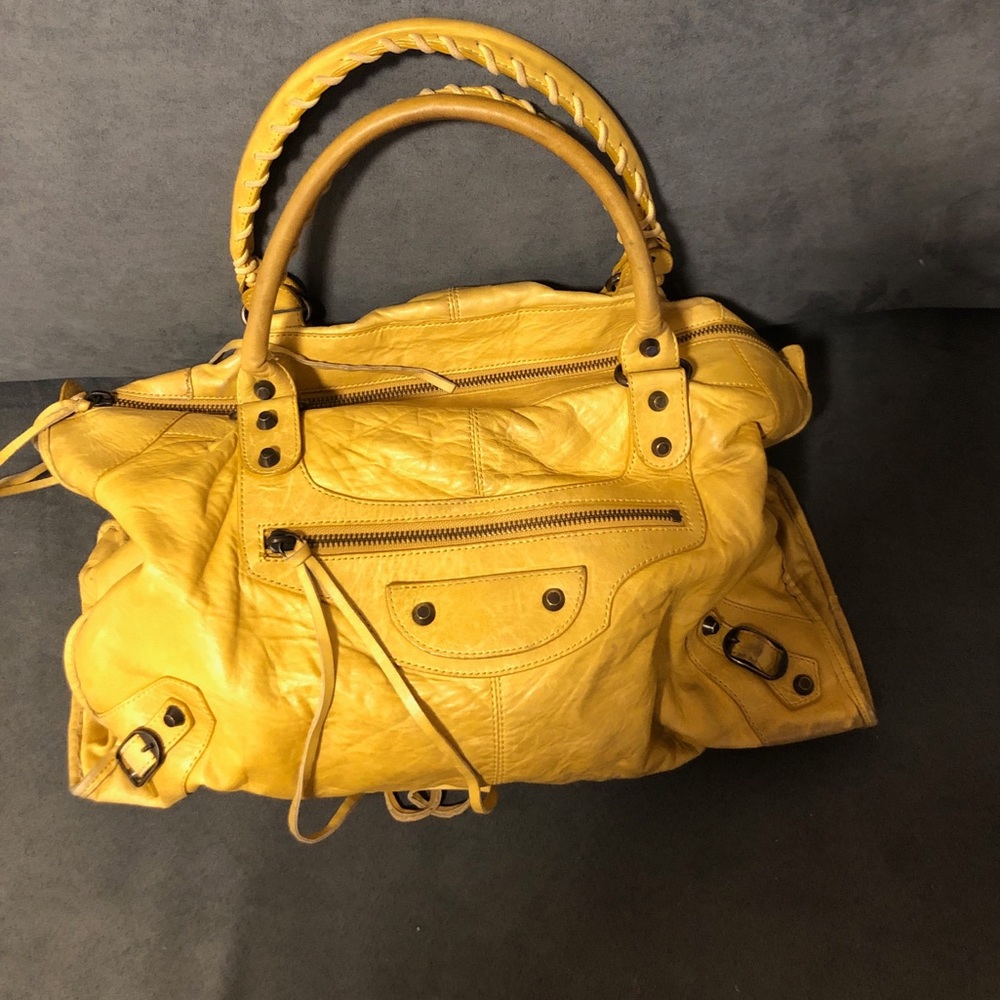 Balenciaga Motorcycle City Shoulder Hand Satchel